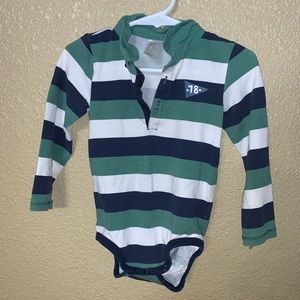 H&M infant boy 12-18m long sleeve onesie
